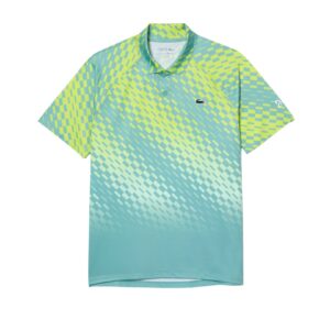 Lacoste Tennis x Novak Djokovic Player Version Polo Shirt Green/Yellow - OLD
