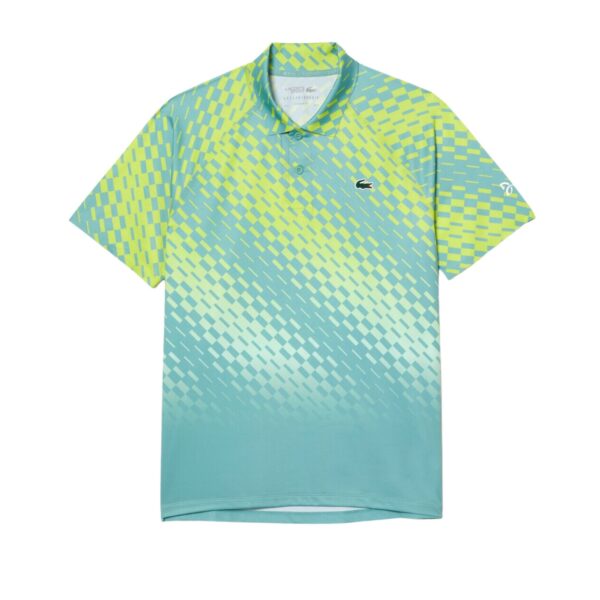 Lacoste Tennis x Novak Djokovic Player Version Polo Shirt Green/Yellow - OLD