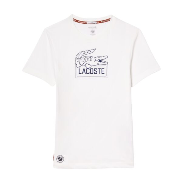 Lacoste Ultra-Dry Roland Garros Edition Tennis T-shirt White - OLD
