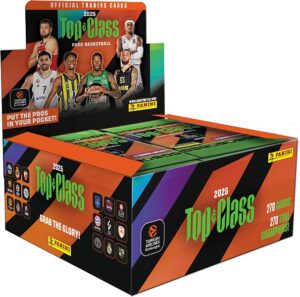 Panini Basketball Top Class: EuroLeague 2025 - Booster Display - 1 Box med 24 Pakker