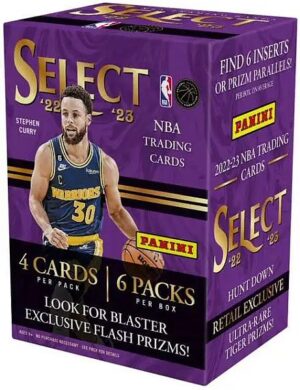 Panini NBA Select Basketball 2022-23 - Blaster Box (Booster Display) - 1 Box med 6 Pakker - Panini Basketballkort