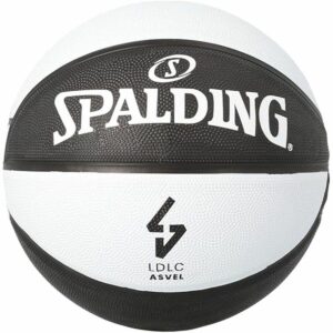 Spalding Asvel basketball - hvid/sort, størrelse 7