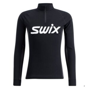 Swix RaceX Classic Half Zip Trøje til Herre - Sort, ideel til langrend og aktiv udendørs brug