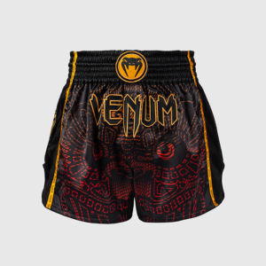 Venum Quetzal Fury Muay Thai Shorts Sort Rød Orange
