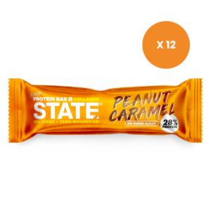 1 kasse State Proteinbar (Peanut/Caramel)