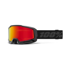 100% OKAN HiPER Sort/Rød Skibriller - HiPER Mirror Red Lens
