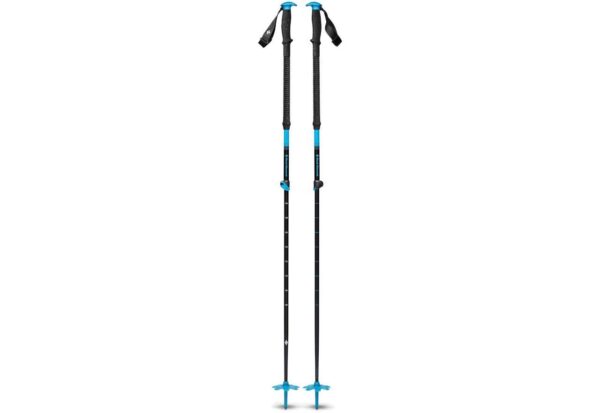 Black Diamond Expedition – teleskopiske skistave 110–155 cm, blå/sort