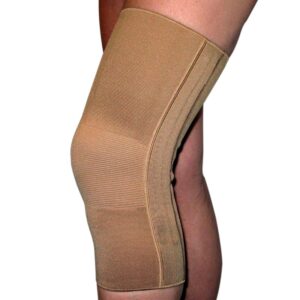 Elastisk knæbind med spiralstivere