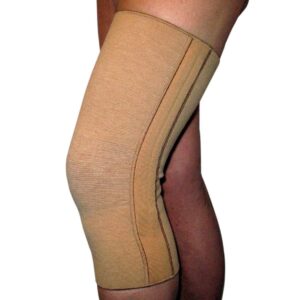 Elastisk knæbind med spiralstivere - Uld