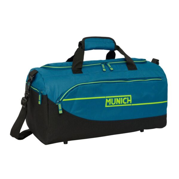 Munich Land sportstaske - sort/grøn, 50 × 25 × 25 cm
