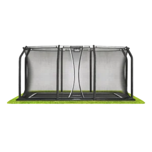 Salta Trampolin Royal Baseground 305x214 cm, sort inkl. sikkerhedsnet - 805-831