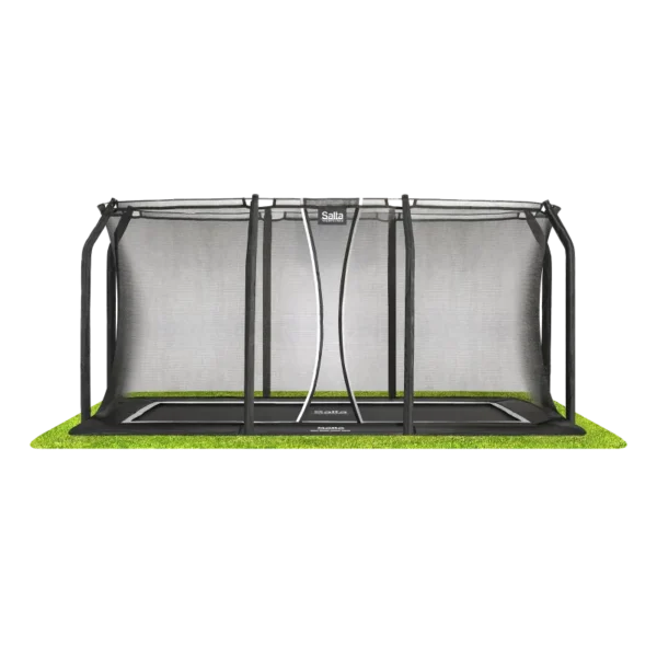 Salta Trampolin Royal Baseground 305x214 cm, sort inkl. sikkerhedsnet - 805-831