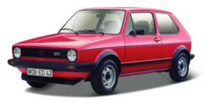 Bburago GTI MK1 Volkswagen Golf 1979 Modelbil - 1:24 - Rød