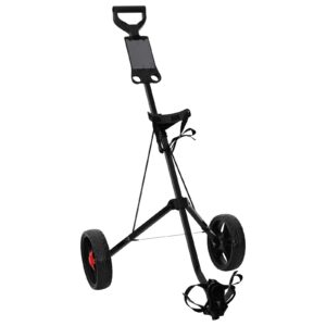 Golf Trolley Sort 66 x 65 x 112 cm Jern