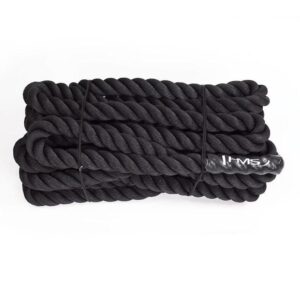HMS RP02 battle rope - 15 m, 5 cm, 20 kg - sort træningsreb